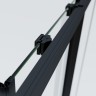 Душевой уголок Soft 2 VSS-3SO2800CLB, 800*800, черный, стекло прозрачное