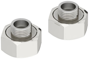 Комплект фитингов прямой (G 1" НГ х G 1/2" НР) / 2 шт.