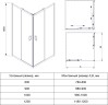 Душевой угол Veconi Rovigo RV-14, 1200x900x1950, черный, стекло прозрачное
