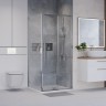 Боковая стенка Niagara Nova NG-A100-34 (100х195) хром,стекло прозрачное,1 место