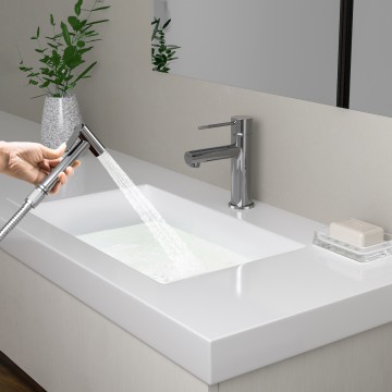 Смеситель для раковины с гигиеническим душем Timo Saona 2360/00G хром