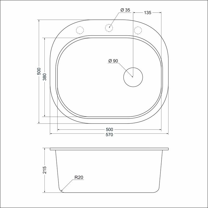 Мойка EMAR EMQ-1570.С EMQ-1570.C Агат