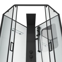 Душевая кабина Grossman Elegans GR251D (90х90х217) дверь раздвижная,5 мест