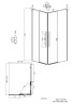 Душевое ограждение Grossman Galaxy 1/2.K33.01.11.21.02-1/2.K33.01.80L.21.02 (110х80х195) раздвижная,черный матовый,стекло шиншилла,2 места