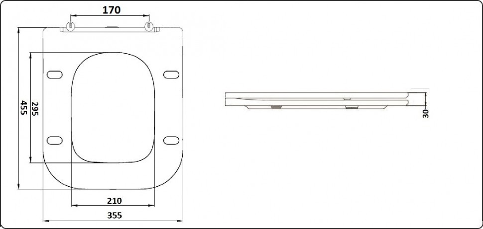 Унитаз подвесной CeramaLux 5170 -18