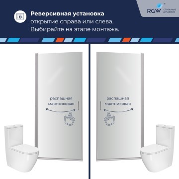 Душевая дверь RGW LE-003 (Матовое-Сатинат, 900)