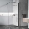 Душевая перегородка Волк-Ин (Walk-In) VSW-1HP700FLGM, 700*2000, вороненая сталь, стекло рифленое