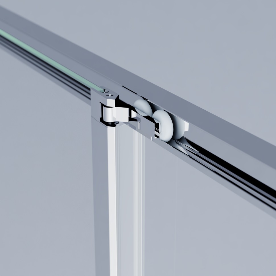 Душевая дверь Альфа (Alpha) VPSW-3AL900CL, 900, хром, стекло прозрачное