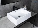 Раковина Gid N9129 51125 накладная белая 51x38x15