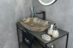 Раковина Gid Mnc503 54440 накладная под камень глянцевая 66.5x41x12