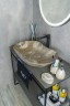 Раковина Gid Mnc503 54440 накладная под камень глянцевая 66.5x41x12