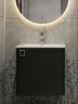Тумба под раковину в ванную Uperwood Aurora 50 см, черный матовый