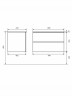 Тумба под раковину для ванной Uperwood Barsa 80 см, подвесная, белая/дуб сонома