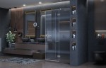 Душевое ограждение Ambassador Diamond 12011104R (120х80х200) прямоугольник,хром,стекло прозрачное,распашная,1 место