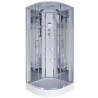 Душевая кабина Niagara Ultra NG-7012-01 (120х120х220) низкий поддон(16см),стекло прозрачное с рисунком,4 места