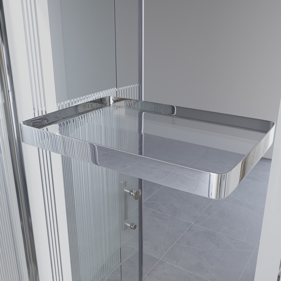 Душевая кабина Niagara Ultra NG-7012-01 (120х120х220) низкий поддон(16см),стекло прозрачное с рисунком,4 места