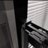 Душевой угол Veconi Premium Trento PTC-SP-30B, 1400х800x2000, черный матовый, стекло прозрачное