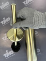 Щетка для туалета настенно-напольная Timo Saona 13161/17 золото матовое