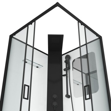 Душевая кабина Grossman Elegans GR250Q (100х100х217) дверь раздвижная,5 мест