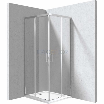 Душевая кабина, с поддоном, прямоугольная - 80x90 см