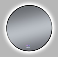Зеркало COSMO-норма BLACK (700*700*45) LED с сенсорным выключателем и подогревом
