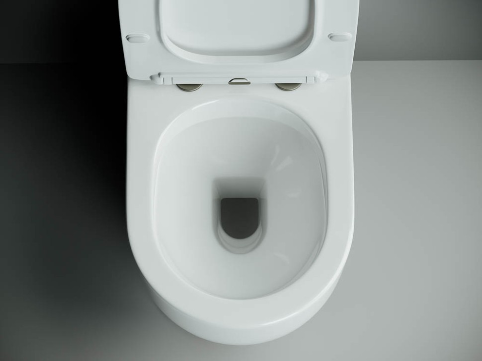 Напольная пристенная чаша унитаза METROPOL Rimless CN4001-B Ceramicanova