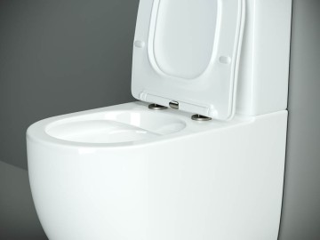 Напольная пристенная чаша унитаза METROPOL Rimless CN4001-B Ceramicanova
