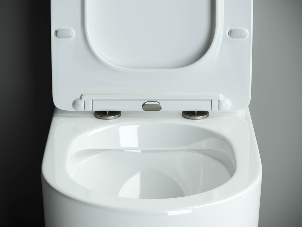 Напольная пристенная чаша унитаза METROPOL Rimless CN4001-B Ceramicanova