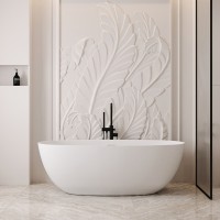 ΠΠ°Π½Π½Π° ΠΈΠ· ΠΈΡΠΊΡΡΡΡΠ²Π΅Π½Π½ΠΎΠ³ΠΎ ΠΊΠ°ΠΌΠ½Ρ ABBER Stein AS9624-1.7 Π±Π΅Π»Π°Ρ ΠΌΠ°ΡΠΎΠ²Π°Ρ