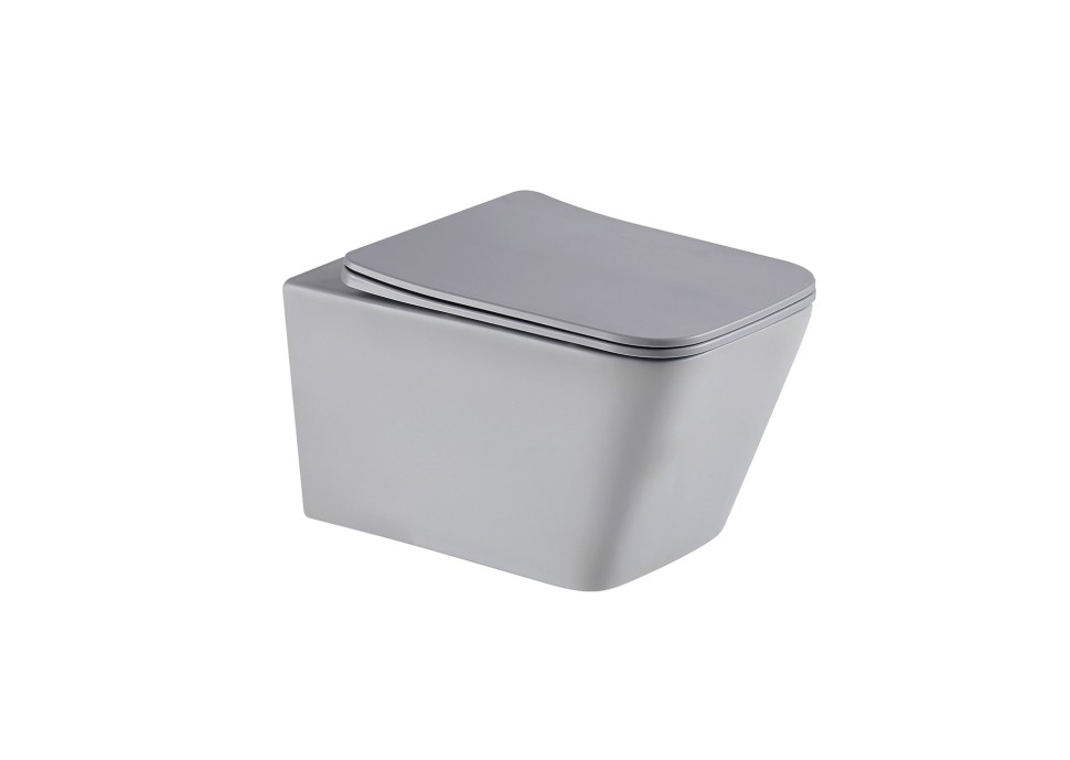 Унитаз подвесной Tornado Gid Tr2143TF-Lgm 62305Y серый матовый 49x34x36