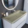 Раковина для ванной 100 см, Uperwood Classic Quartz, кварцевая, бежевая матовая, десерт