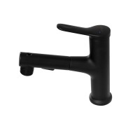 Смеситель для раковины с выдвижным изливом BelBagno BB-LVMD-NERO-W0