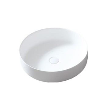 Раковина Солид Серфейс (Solid Surface) Vincea VBS-6S16MW, 450*450*130, накладная, цвет белый матовый
