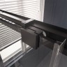 Душевой угол Veconi Premium Trento PTC-SP-30B, 1400х900x2000, черный матовый, стекло прозрачное