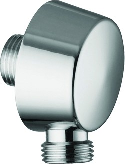 Выпуск для шланга Demm, "1/2" — "1/2" дюйма, латунь, хром