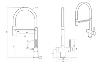 Смеситель EMAR EC-7024WHT ЕС - 7024WHT Satin