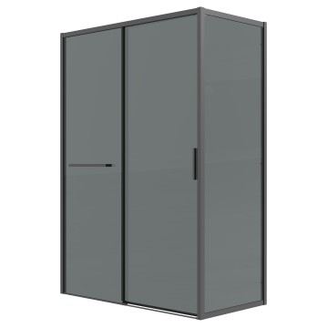Боковая стенка Grossman Style 200.K33.05.90.21.10 (90х195) черный матовый,стекло тонированное, 1 место