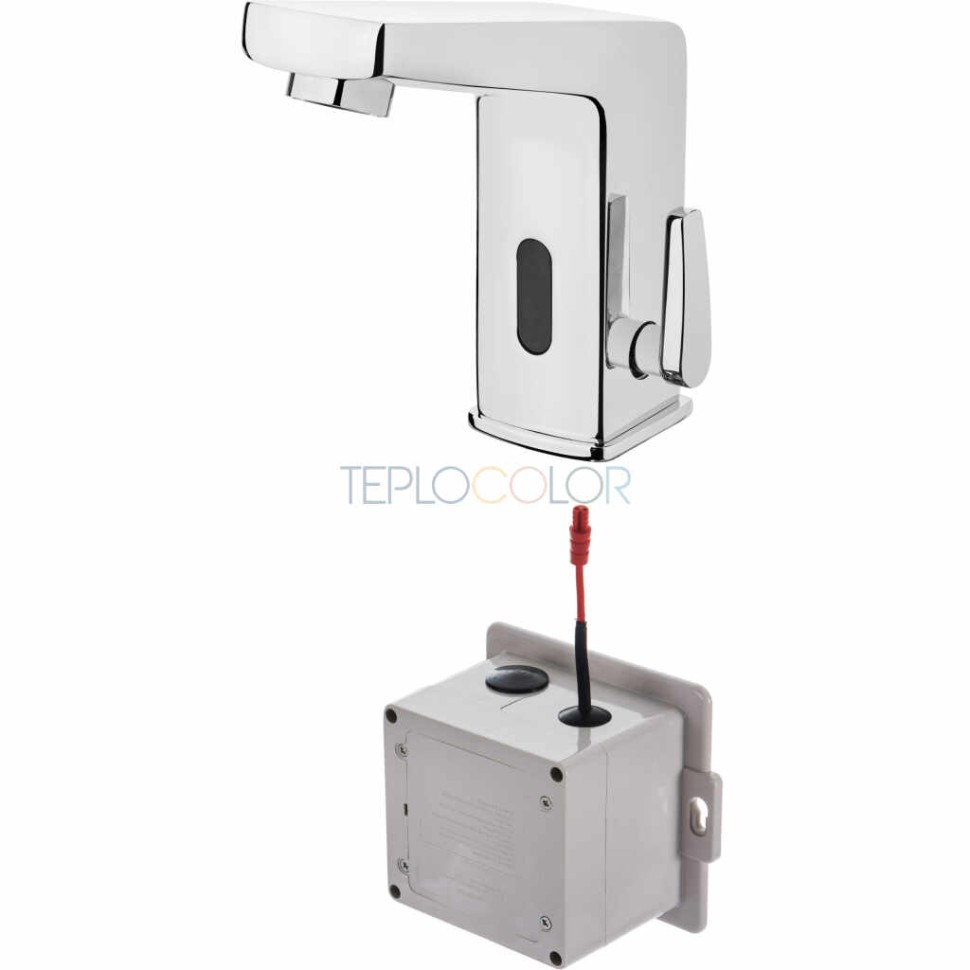 Смеситель для раковины, сенсорный, с регулировкой температуры - 4xAA