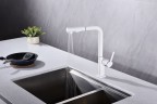 Смеситель для кухни NEO, белый матовый, Ne214419-WH, Paulmark