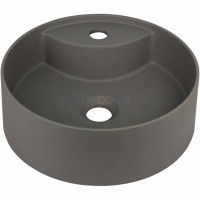 Гранитная раковина, на столешницу, с бортиком для смесителя