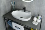 Раковина Gid N9234 51133 накладная белая 56x39x12.5