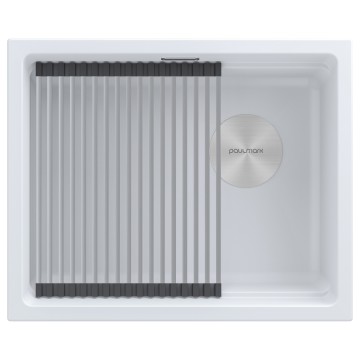 Мойка LUMI-PRO 55 UNI, IT-GRANIT, LU-PRO 55-WH, белый, 550х450, Paulmark