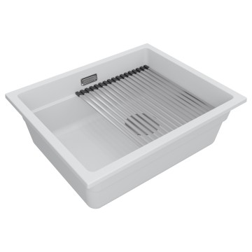 Мойка LUMI-PRO 55 UNI, IT-GRANIT, LU-PRO 55-WH, белый, 550х450, Paulmark
