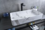 Раковина Gid Mnc396C 54476 накладная под камень глянцевая 60x34x11