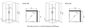 Timo Premium ILMA 101 душевая кабина с крышей, хамам и стульчиком 100*100*222