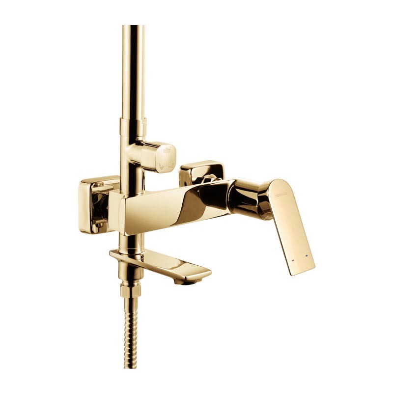 Душевой гарнитур с лейкой и тропическим душем OSGARD FENDI POLISH GOLD 69050