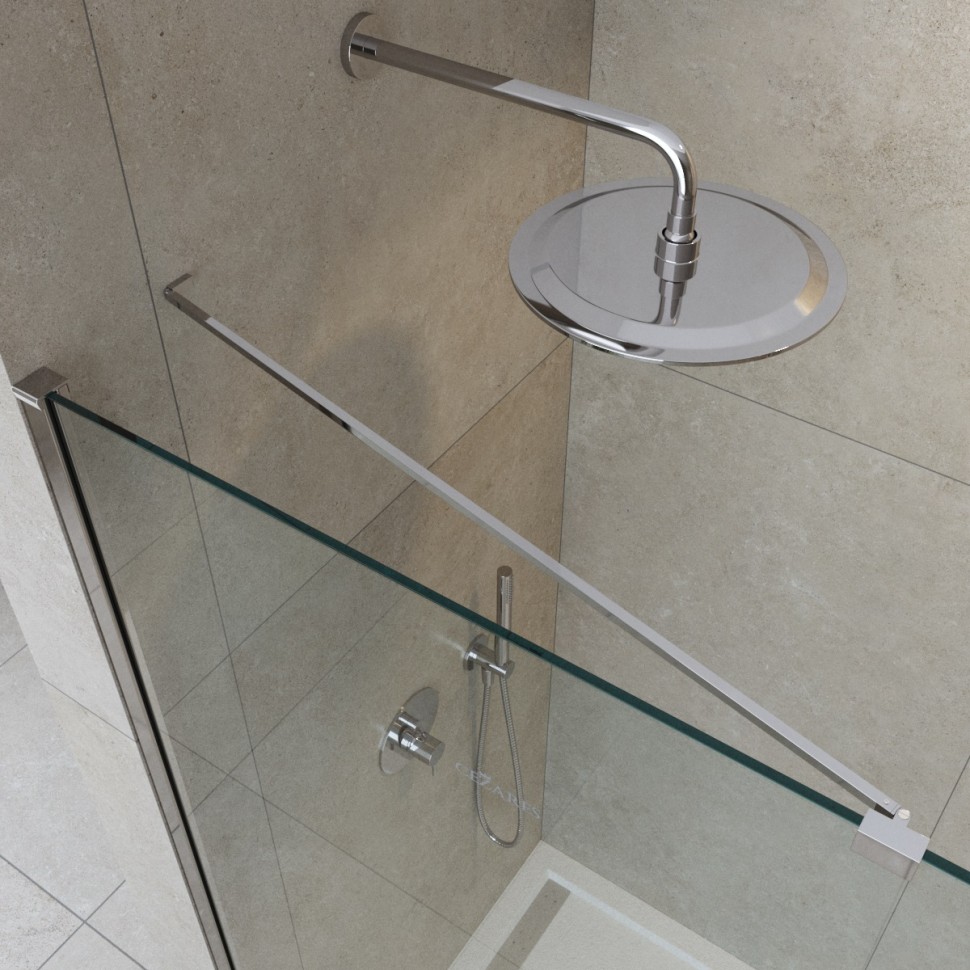 Душевая перегородка универсальная LIBERTA-L-1-TB-140-C-Cr