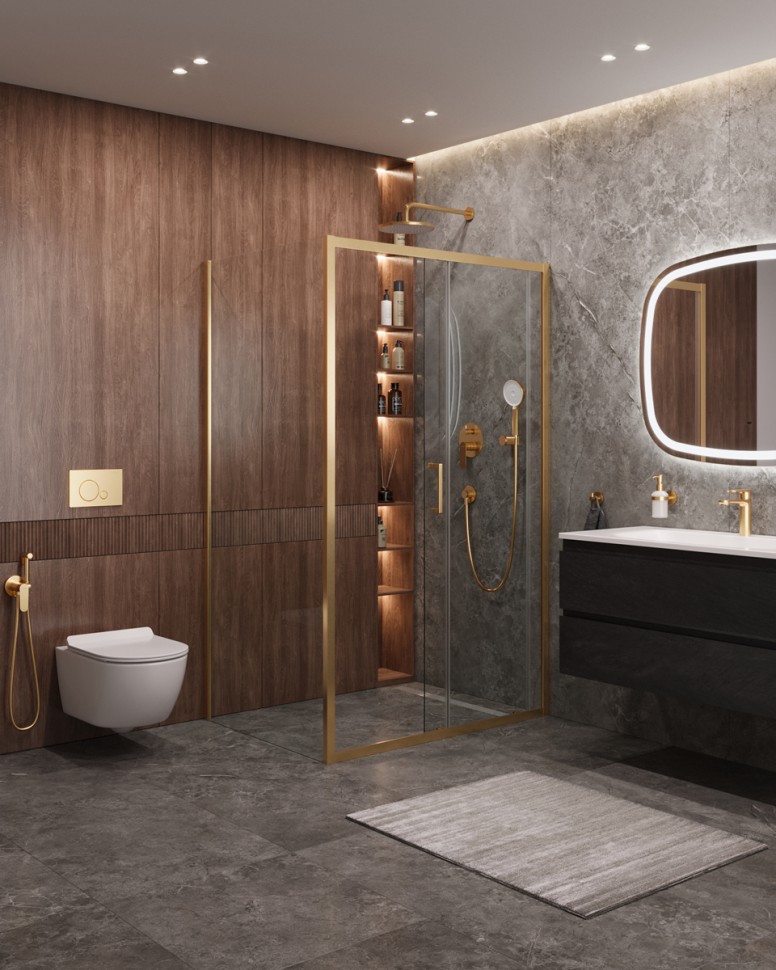 Душевой уголок CEZARES MOLVENO-AH-11-150/90-C-BORO-IV