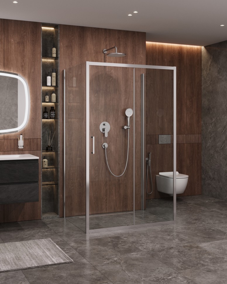 Душевой уголок CEZARES MOLVENO-AH-12-160/90-C-Cr-IV