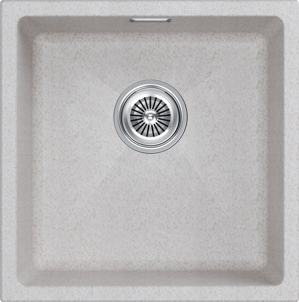 Мойка LUMI 45UNI, IT-GRANIT, LU45-BE, бежевый, 455х460, Paulmark